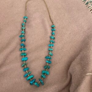 Navajo gorgeous turquoise necklace 28”